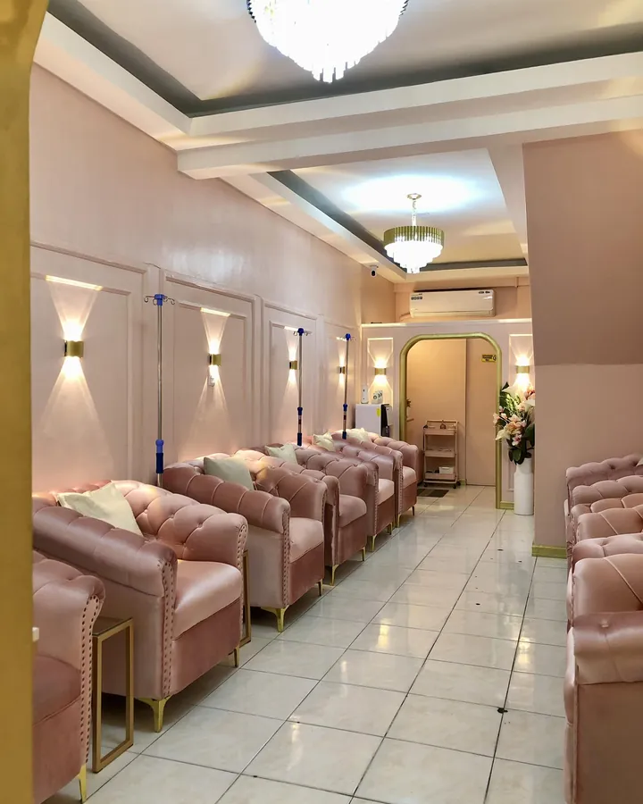 Client lounge at Glam & Fab Fairview