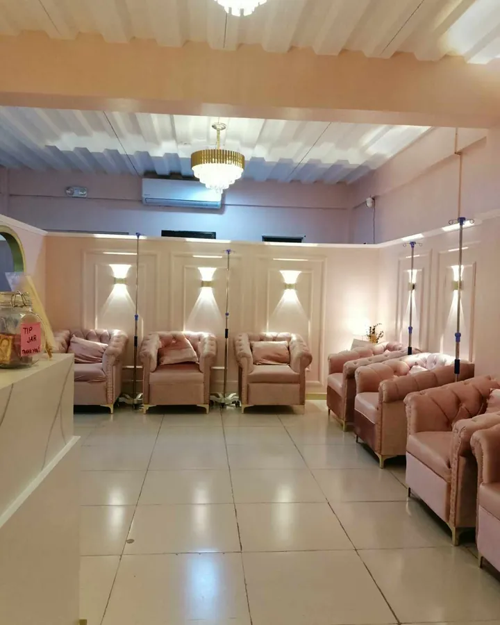 Client lounge at Glam & Fab Sumulong